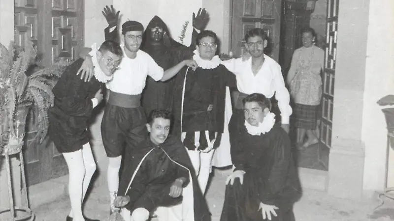 Grupo de teatro universitario Cómicos de la Legua al iniciarse en septiembre de 1959